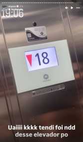 Elevador travou com Virginia e colegas