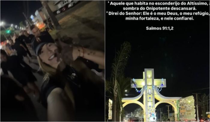 Virginia Fonseca caminha 22 quilômetros em Goiás