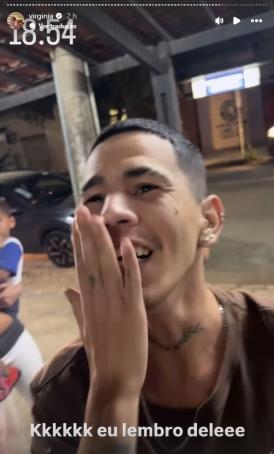Virginia compartilhou a tour em seu story