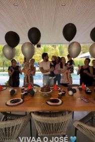 Zé Felipe e Virginia comemoram aniversário de José Leonardo em casas separadas