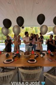 Zé Felipe e Virginia comemoram aniversário de José Leonardo em casas separadas