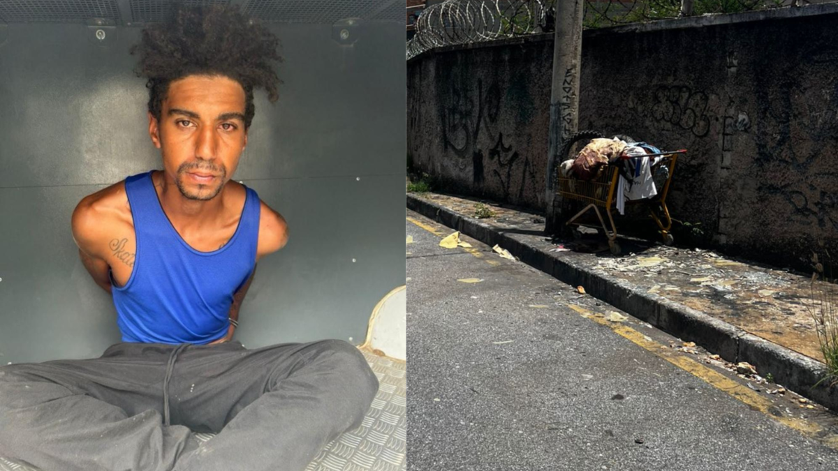 Corpo de jovem é encontrado dentro de carrinho de supermercado e PM prende suspeitos em BH
