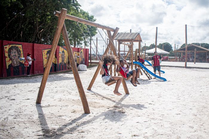 Academia de Futebol do Leão tem parque infantil