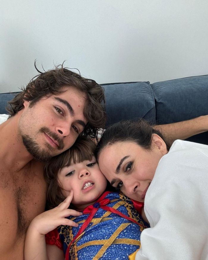Rafa e Tata são pais de Clara Maria