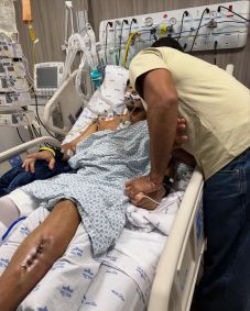 Vittor Fernando exibiu fotos das cicatrizes