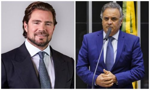 Em mensagens trocadas com namorada, Vorcaro relata reunião com a presença de Aécio Neves