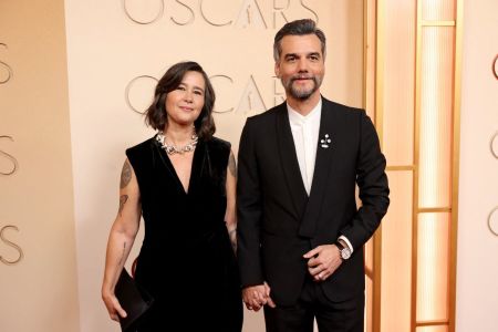 Wagner Moura e esposa, Sandra Delgado, no Oscar 2026