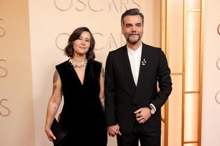 Wagner Moura e esposa, Sandra Delgado, no Oscar 2026