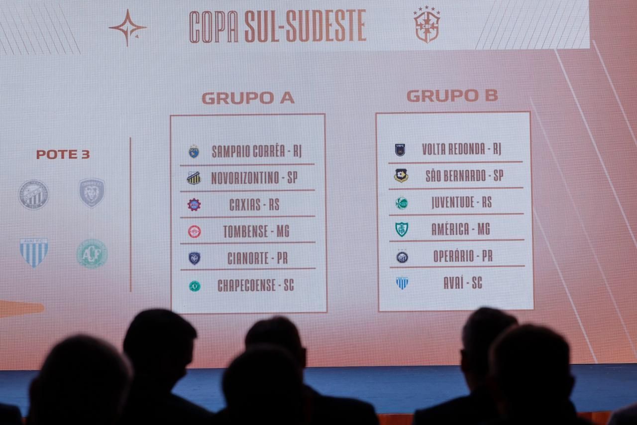CBF divulga tabela detalhada da Copa Sul Sudeste; veja jogos e formato do torneio