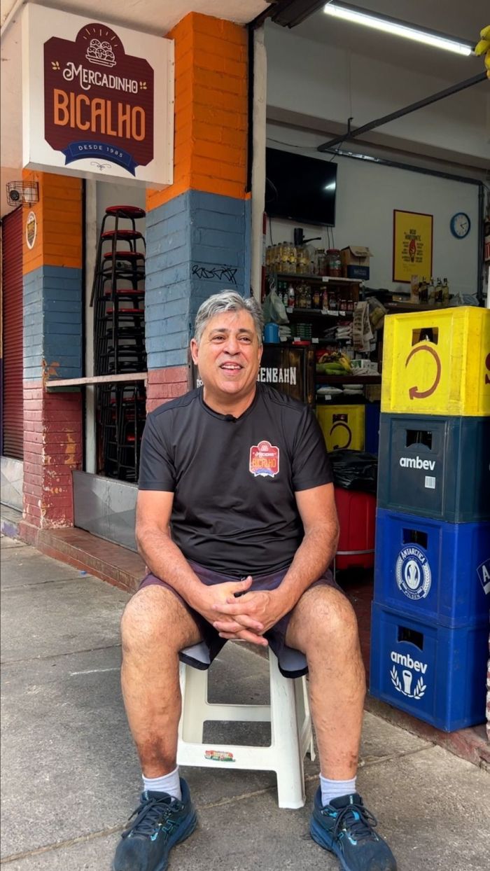 Nivaldo Bicalho está à frente do Mercadinho Bicalho e surgiu dele a ideia de vender almôndegas 