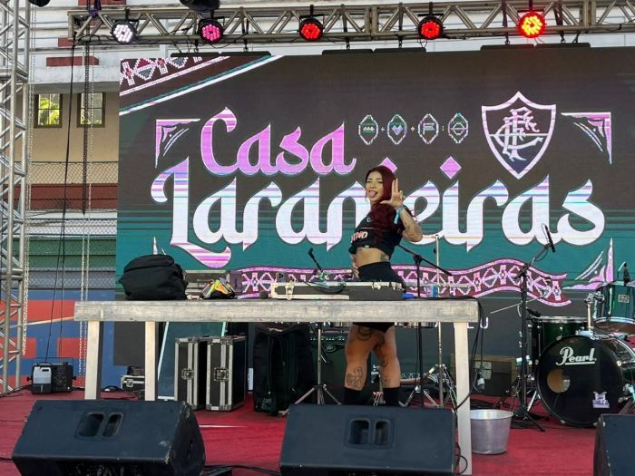 DJ Nath comanda a festa no primeiro dia de evento do Fluminense
