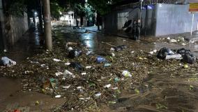 lixo e lama na avenida prudente de morais em belo horizonte