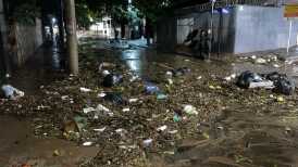 lixo e lama na avenida prudente de morais em belo horizonte