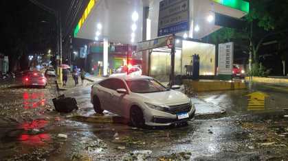 lixo e lama na avenida prudente de morais em belo horizonte