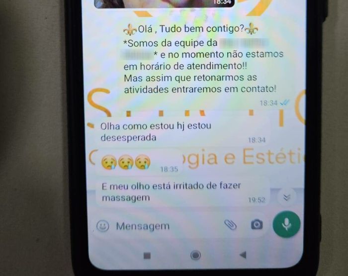 Telefone celular que foi apreendido pela Polícia Civil