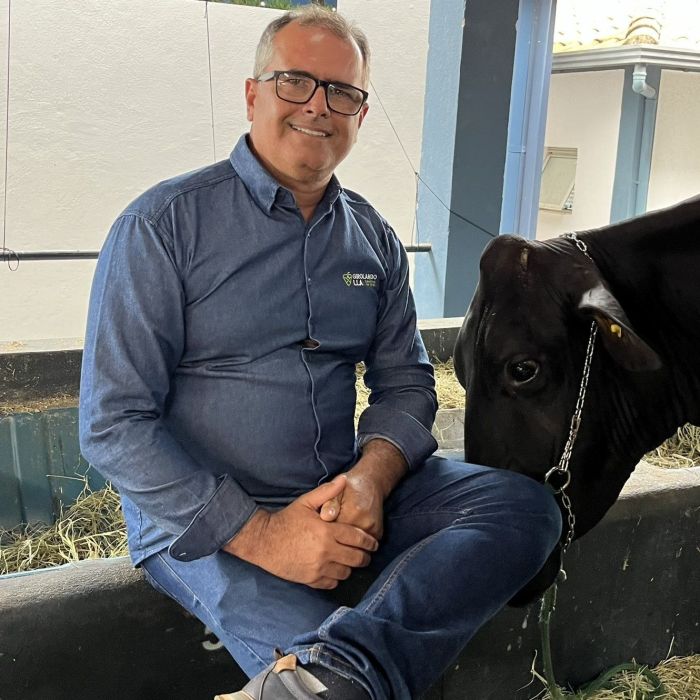 Criador Leonardo Avelar, de Patos de Minas, acha que a raça tem menor custo de produção Criador Leonardo Avelar, de Patos de Minas, acha que a raça tem menor custo de produção