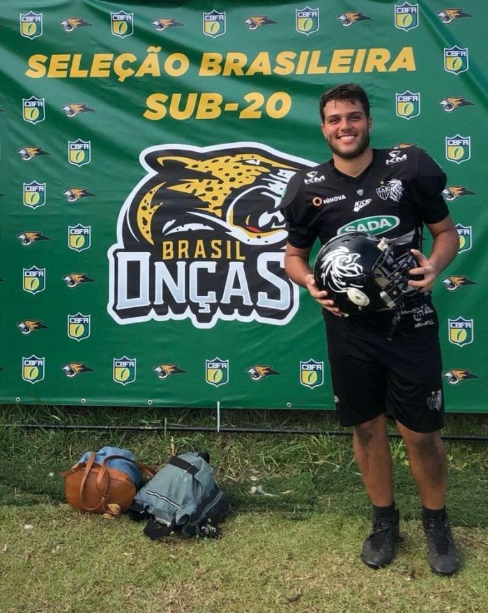 Caio passou pela seletiva promovida pela Confederação Brasileira de Futebol Americano Caio passou pela seletiva promovida pela Confederação Brasileira de Futebol Americano