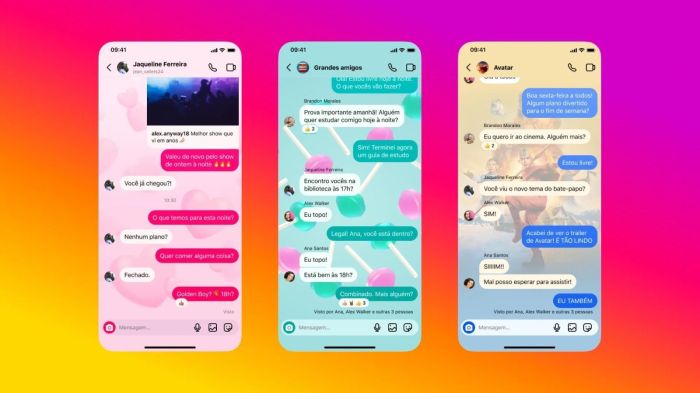 Veja como trocar de tema nas manegsn privadas (DM's) do Instagram Veja como trocar de tema nas manegsn privadas (DM's) do Instagram