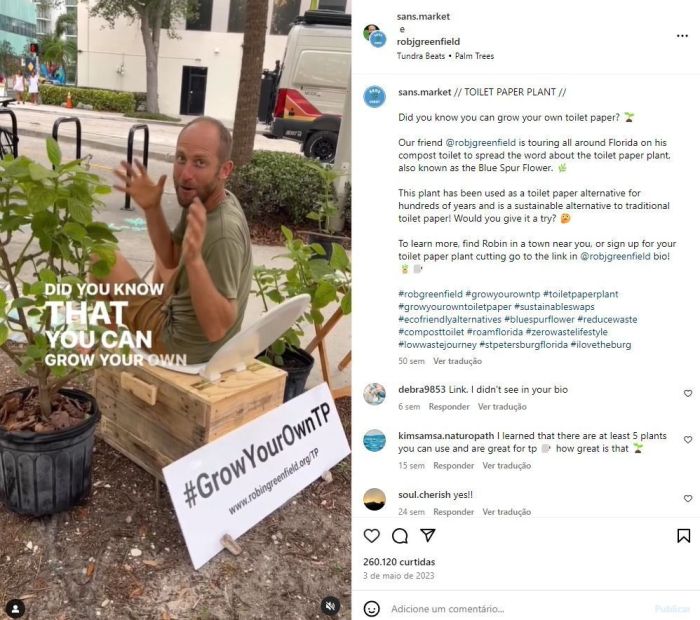 Robin cultiva mais de cem pés de boldo em seu viveiro na Flórida e compartilha mudas por meio de uma iniciativa.