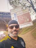 Torcedor do Atlético viaja de moto para acompanhar jogo da Libertadores