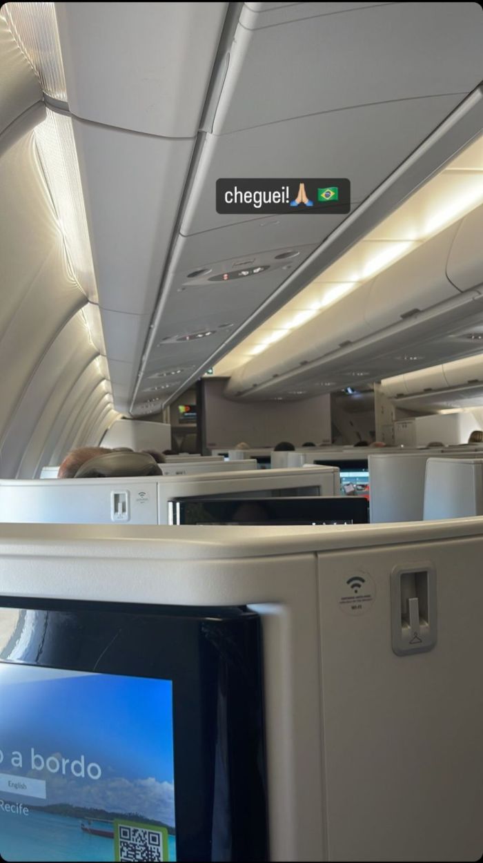 Kaio Jorge chegou ao Brasil nesta terça-feira e postou foto no Instagram