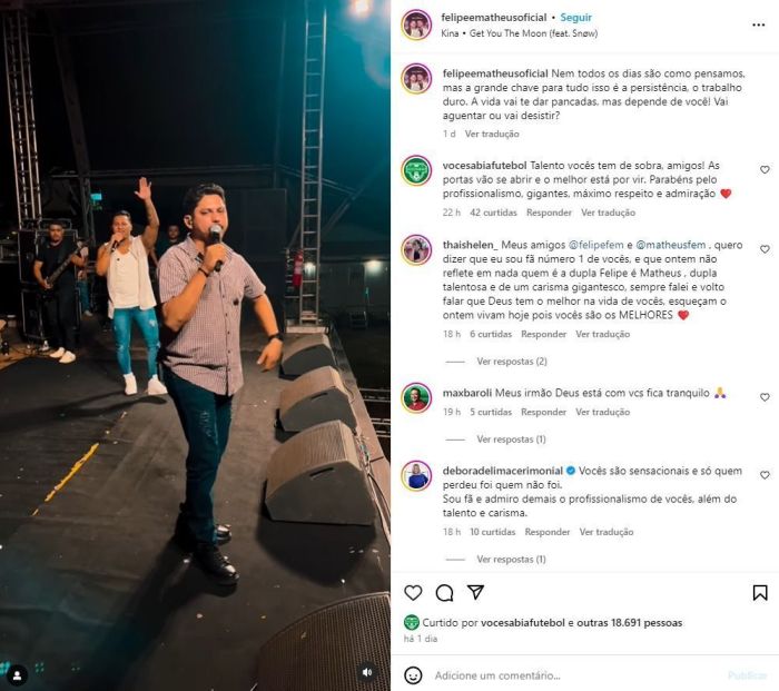 Durante uma apresentação da dupla, na 56ª Expoara 2024, em Araguaína, no Tocantins, ninguém apareceu para o show.