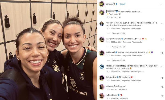 Publicação de Ana Carolina levantou novas suspeitas sobre o término de Gabi e Sheilla