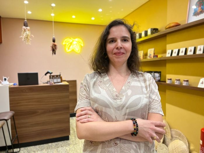 Viviane Pereira proprietária da 'Nahua Cacau de Origem' 