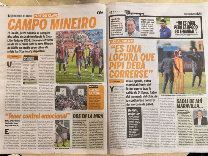 Jornal Olé destacou 