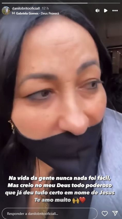 Danilo Brito compartilha mensagem para esposa, Solange Bezerra, que segue presa