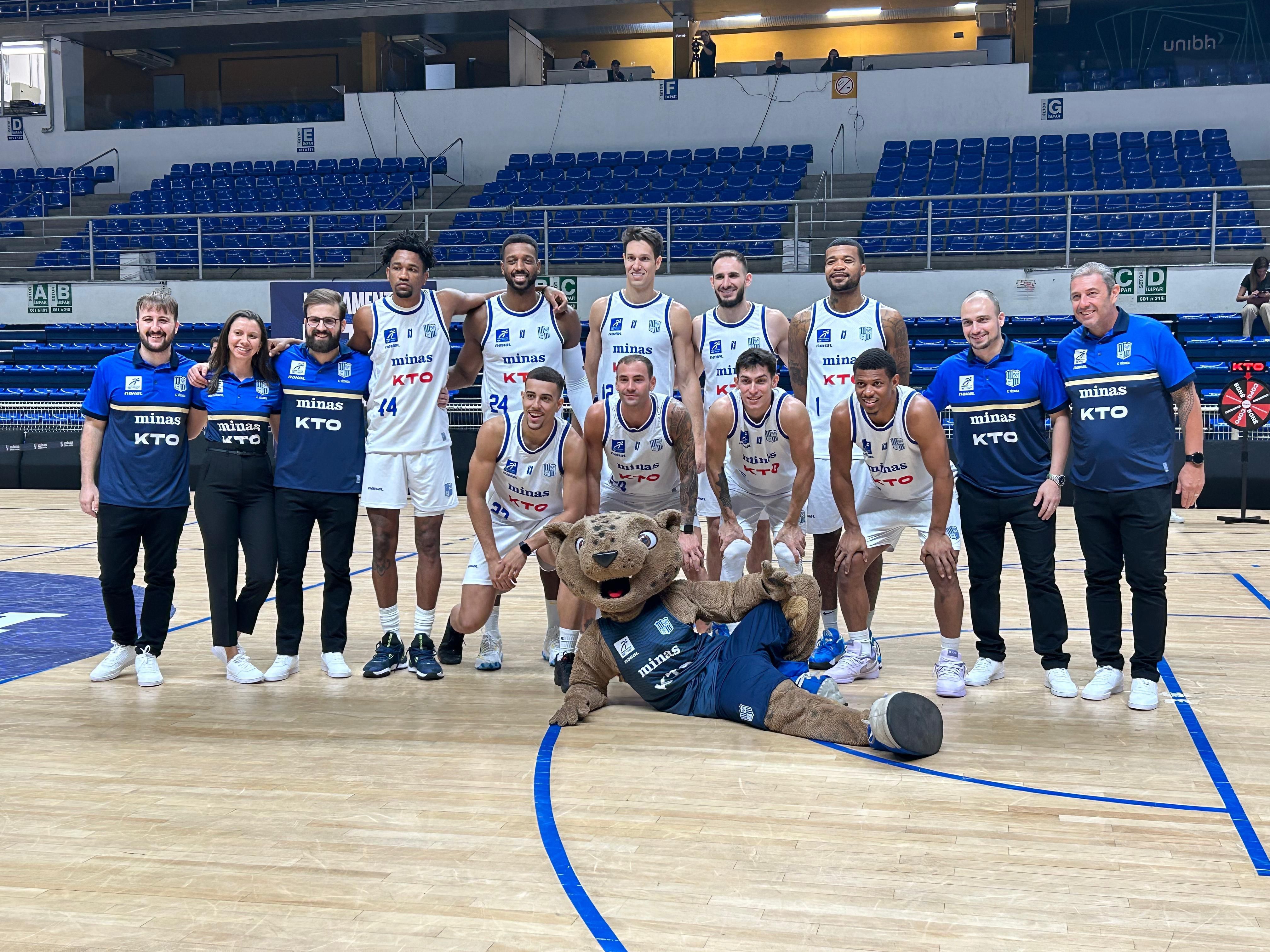 KTO Minas apresenta elenco para temporada 2024/2025 de basquete; veja nomes