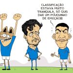 Charge do Duke: mesmo com um a menos, Cruzeiro vai à semi da Sul-Americana