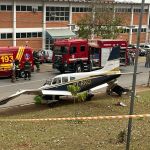 Avião de pequeno porte que saiu de MG tem problemas técnicos no pouso em SP