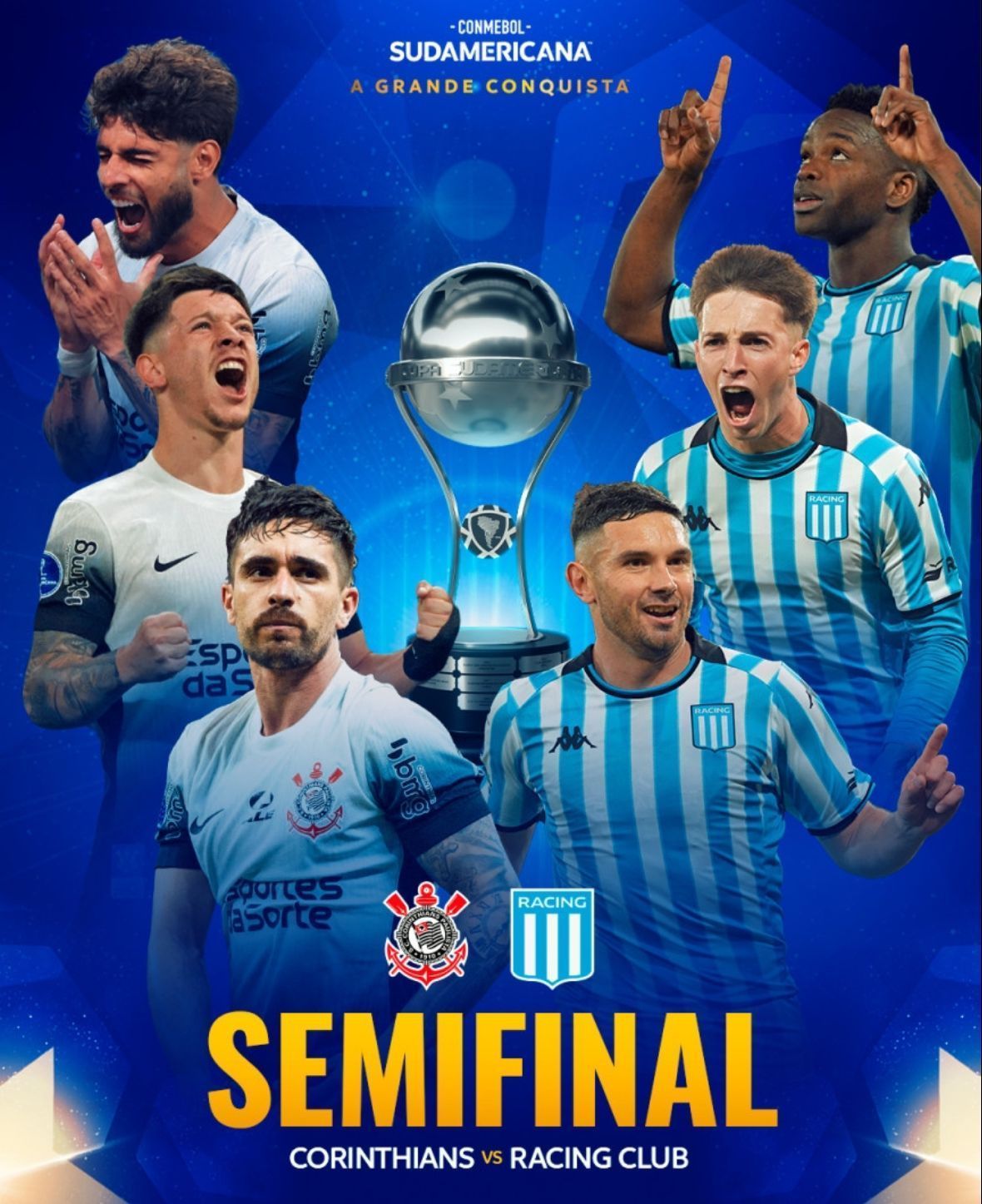 Corinthians x Racing: veja datas e horários das semifinais da Sul-Americana