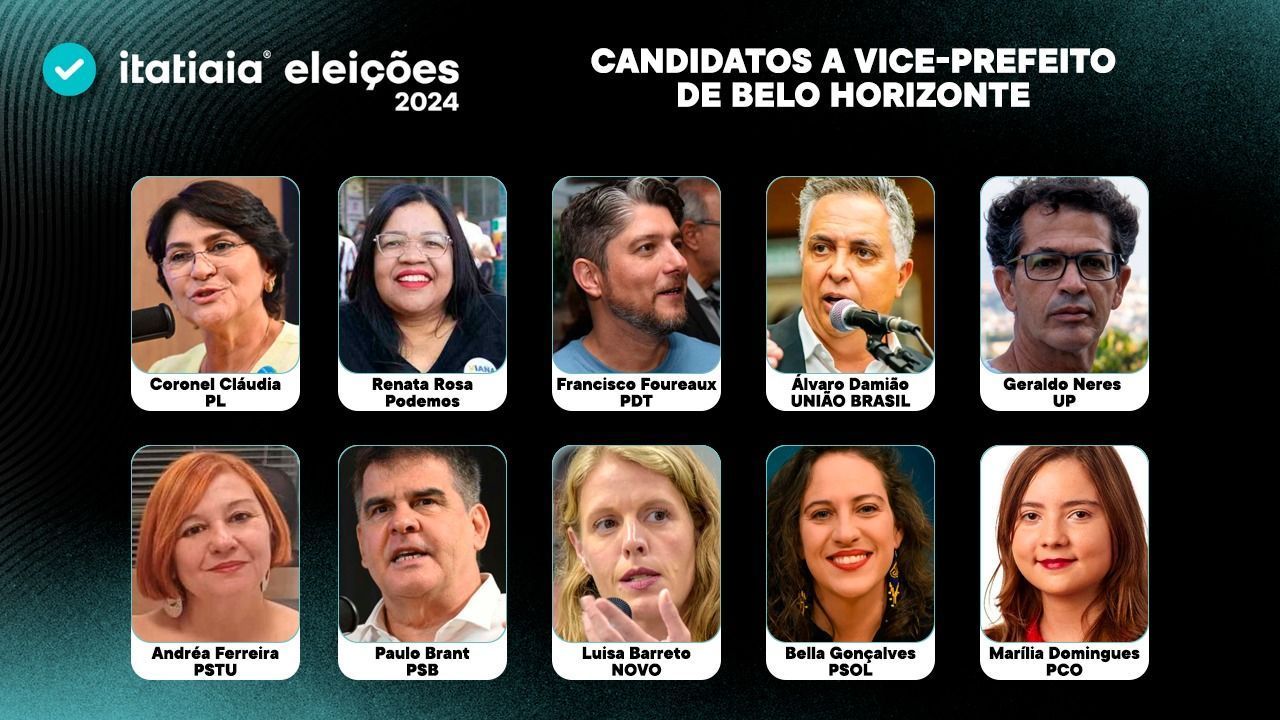 Quem são os candidatos a vice nas chapas para a PBH? Conheça os nomes
