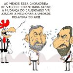 Charge do Duke: o adiamento dos jogos na Copa do Brasil