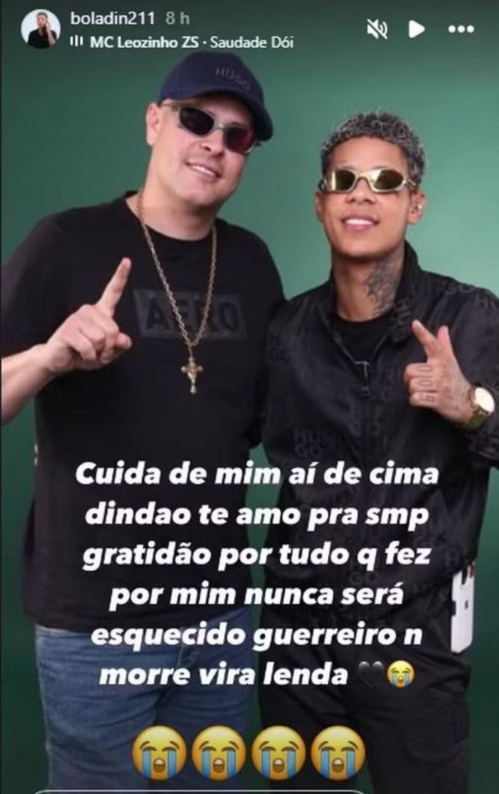 O cantor prestou homenagem ao produtor em suas redes sociais