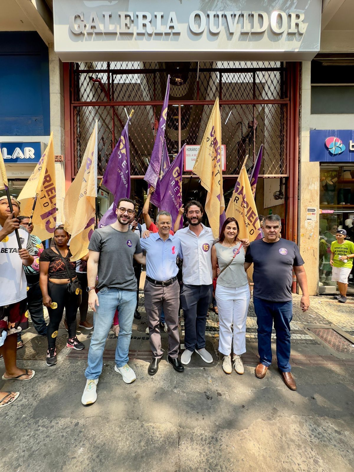 Em agenda na Galeria do Ouvidor, Gabriel e Brant defendem revitalização do Centro