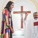 Duda recebe benção em paróquia e defende o papel social das igrejas