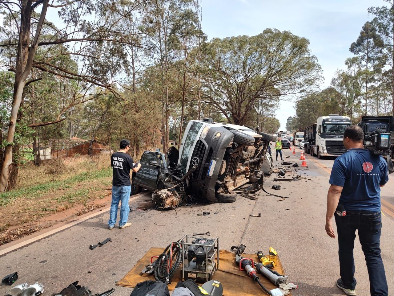 'Queria jogar o ônibus contra uma carreta', diz homem após provocar acidente com morte na BR-040