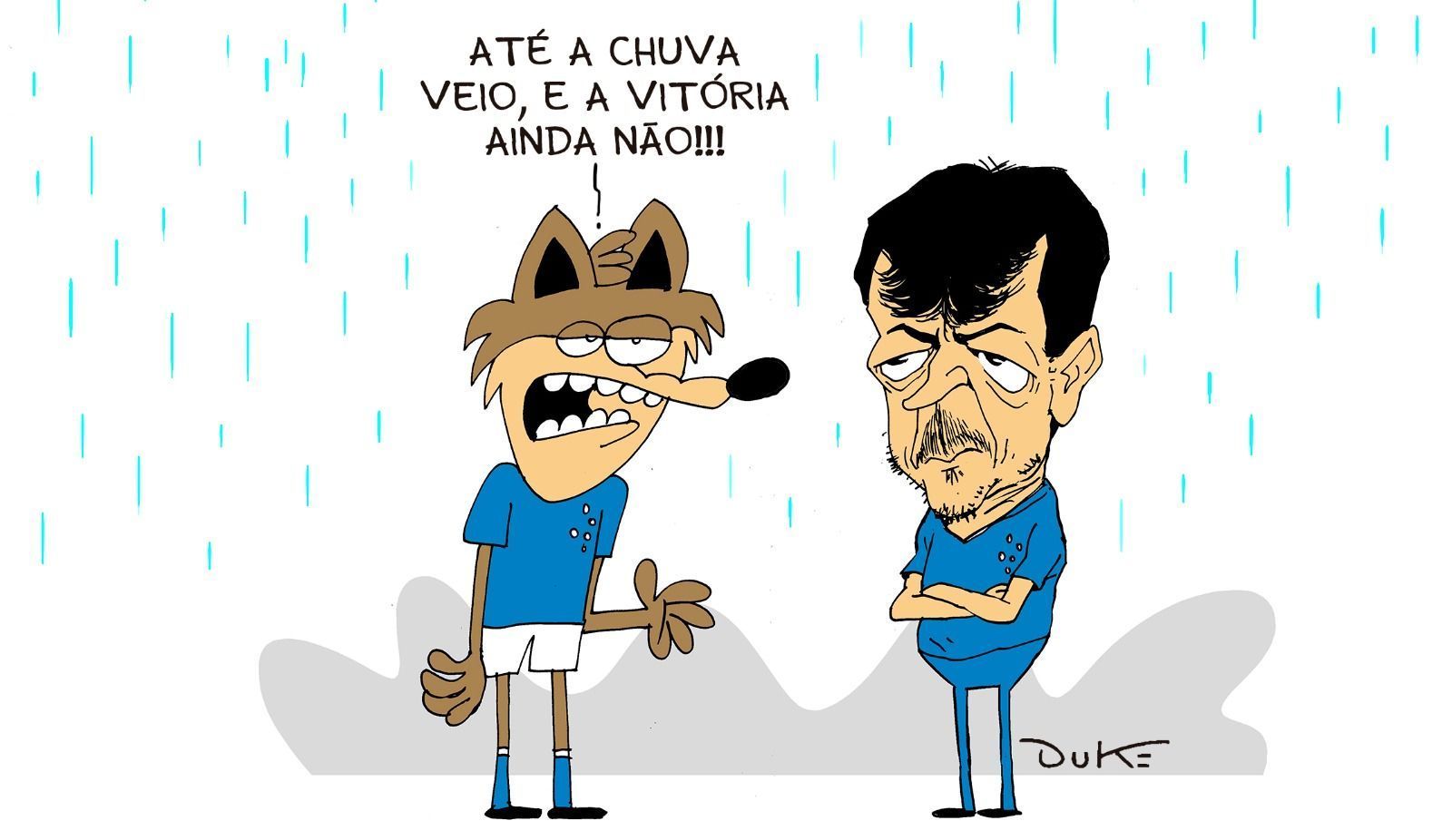 Charge do Duke | Cruzeiro continua sem vencer na era Fernando Diniz