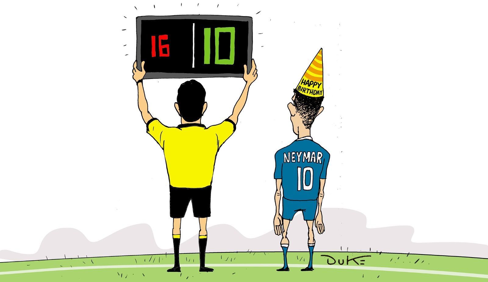 Charge do Duke | A volta de Neymar ao futebol