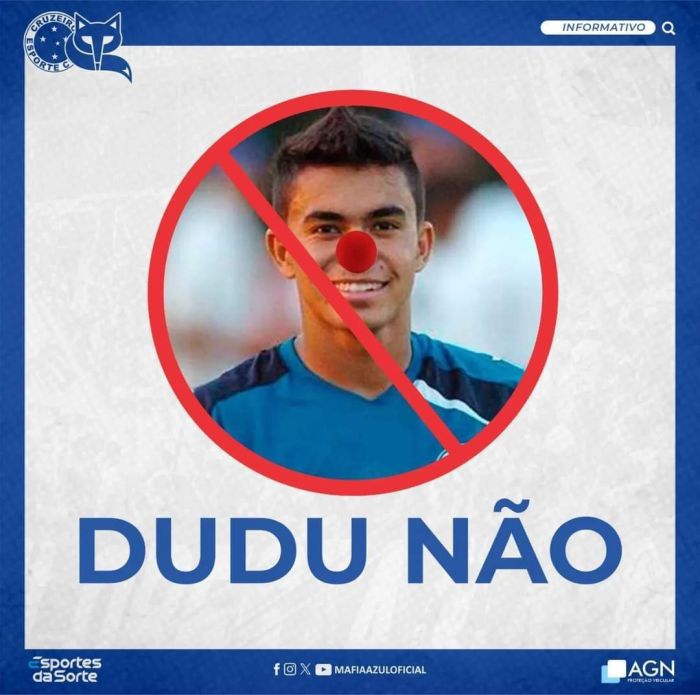 Máfia Azul rejeitou retomada das conversas entre Cruzeiro, Dudu e Palmeiras