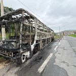 Veja como ficou ônibus da Máfia Azul após ataque da Mancha Alviverde