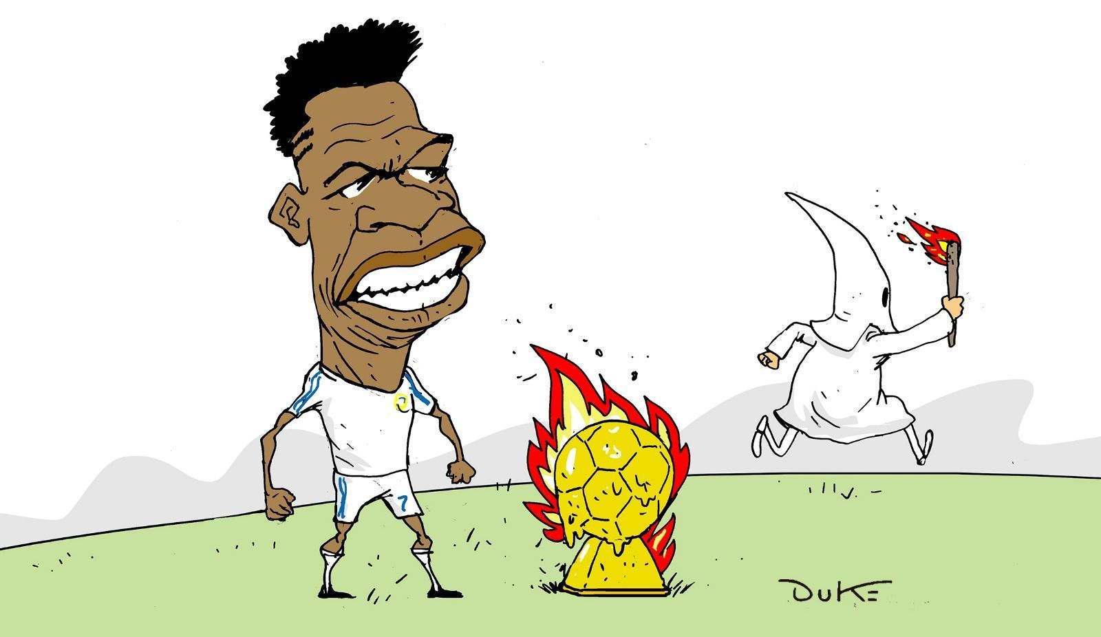 Charge do Duke | Quem venceu com a derrota de Vini Jr na Bola de Ouro?