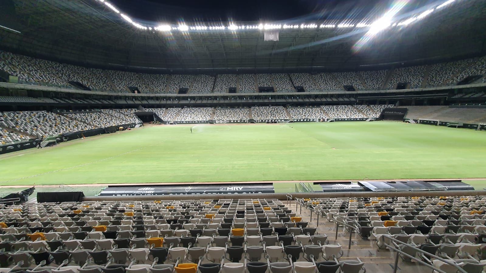 Atlético finaliza replantio do gramado da Arena MRV antes de final da Copa do Brasil