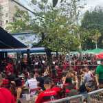 Bares lotados e confiança: torcida do Fla se junta para ver a final da Copa do Brasil