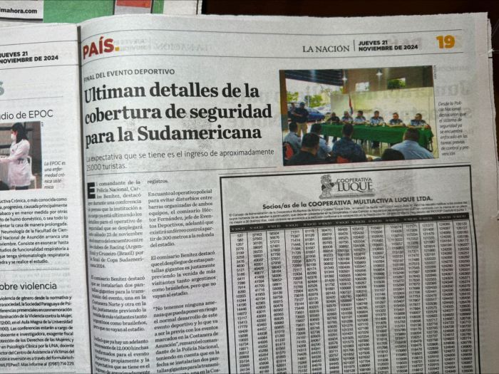 Imprensa paraguaia começa a dar destaque à final da Sul-Americana