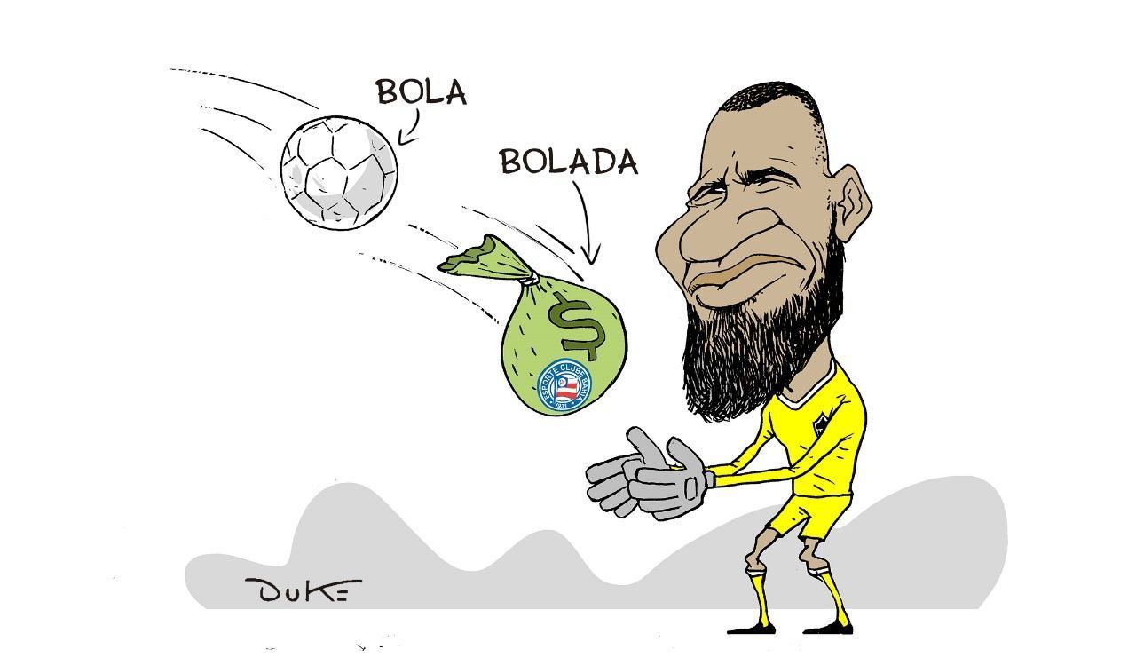 Charge do Duke: a proposta do Bahia pelo goleiro Everson