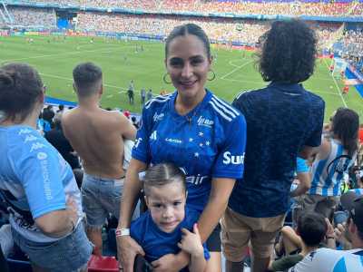 Esposa e filha de Lucas Romero, titular do Cruzeiro